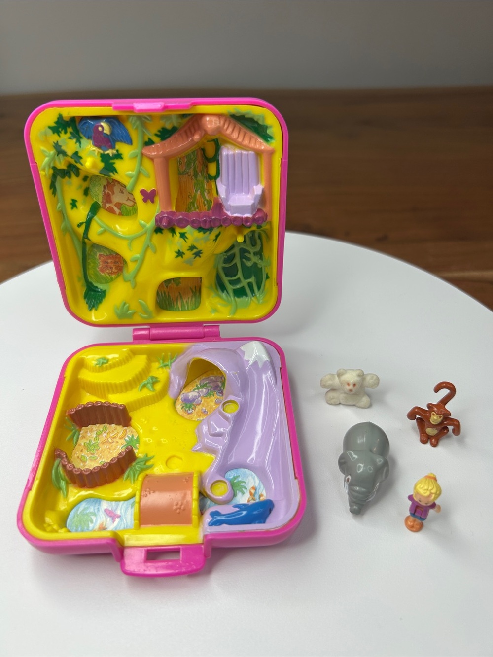 Vintage Polly Pocket Wild Zoo World 1989 Bluebird Complete